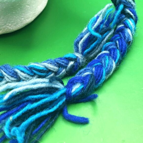 Gypsy Rose Handmade Knit Beanie Hat Chullo Fleece Lined Pom Braids Peruvian Boho - Picture 9 of 12